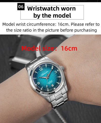 ADDIESDIVE AD2508 Man Diving Watch Luminous 100M Waterproof 316L Stainless Steel 8215 Movement Automatic Mechanical Watch