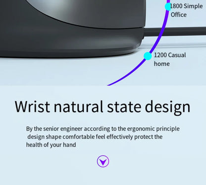Wired Right Hand Vertical RGB Mouse Ergonomic Gaming Mouse 1600DPI USB Optical Wrist Healthy Mouse for PC Computer
