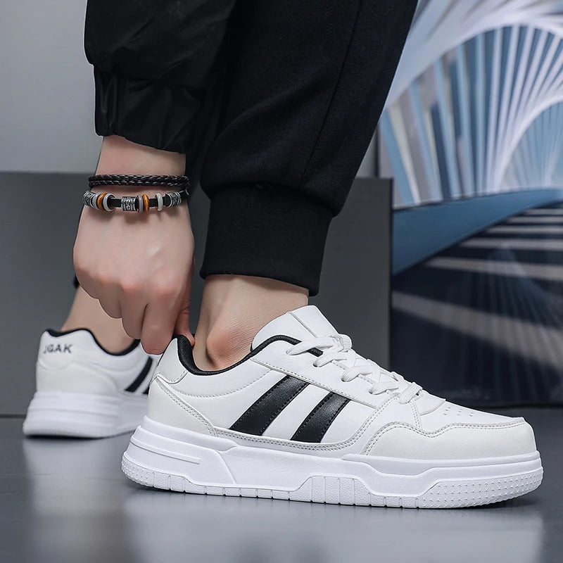 Baskets en cuir pour hommes, chaussures de sport décontractées, plates, de Skateboard, grande taille 50 51 52, offre spéciale pour livraison directe