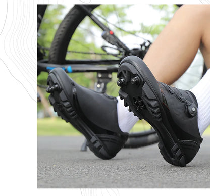 Unisex Cycling Shoes Speed Competitive Cycling Shoes SPD Road Bike Lock Shoes Breathable MTB Mountain Off-Road Cycling Shoes