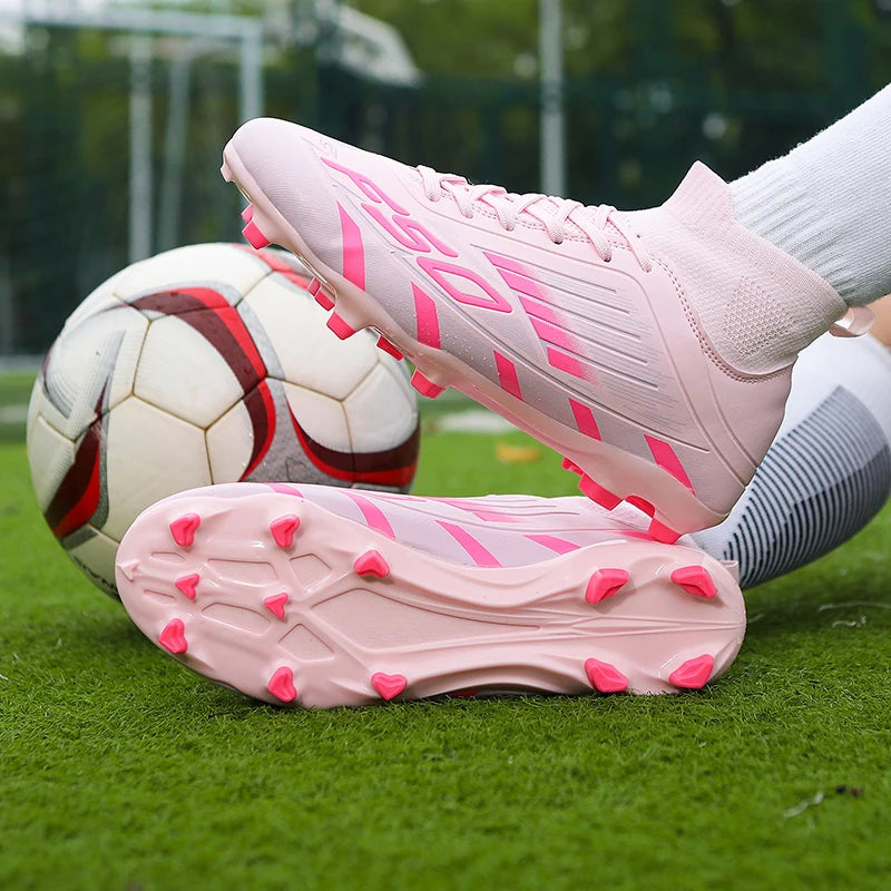 New Men Football Boots Non-Slip Boys Grass Cleats High-quality Match Soccer Shoes Hot-selling Sneakers Outdoor High-top Light
