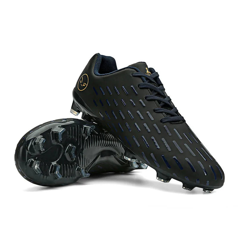 Chaussures de football en cuir pour enfants, baskets montantes pour garçons et filles, chaussures d'entraînement de football pour hommes, nouveau