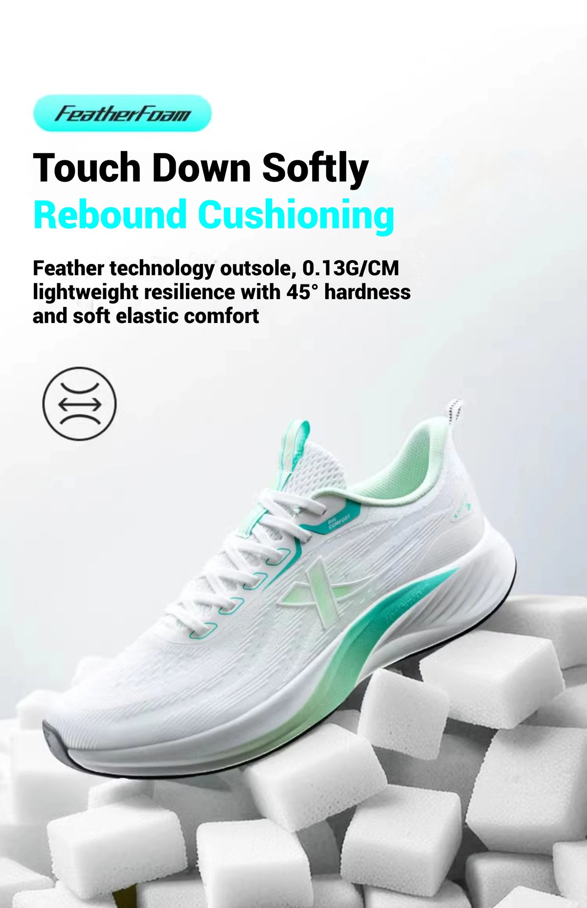 Xtep Light Wing 3 løbesko til mænd – sommermode, stødabsorberende, letvægts, avancerede sneakers 875219110034