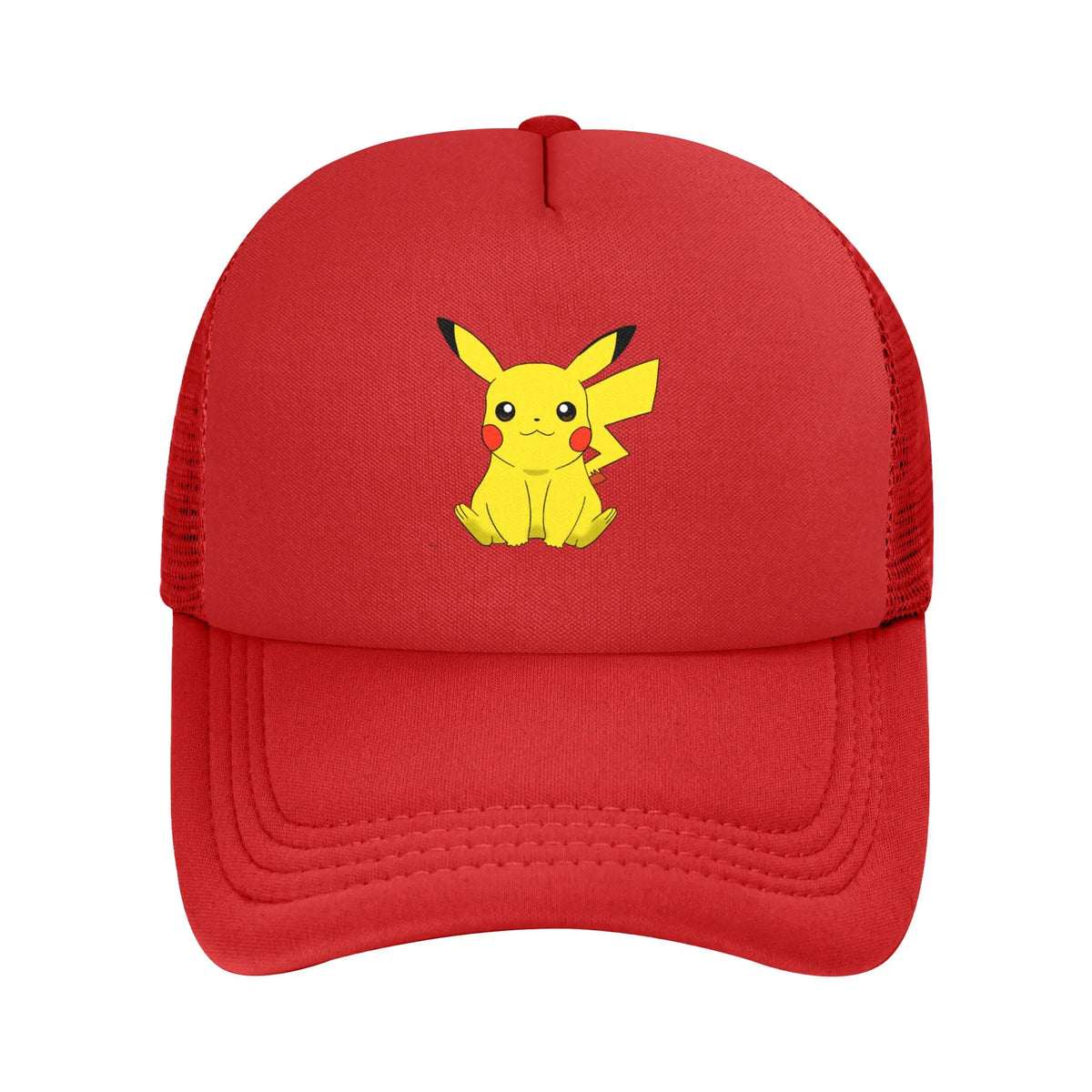 Καπέλα Trucker Pikachu Pokemoned Anime, Καπέλα Unisex, Καπέλα Trucker, Καπέλα αγώνων, Ρυθμιζόμενα καπέλα μπέιζμπολ από πολυεστέρα με πλέγμα, Καλοκαίρι