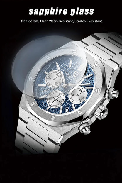 Pagani Design 2026 New Vk63 Fashionable Men V2 Quartz Chronograph Luxury Sapphire Stainless Steel Waterproof Sport 20Bar Luminou