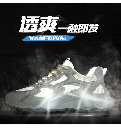 Zapatillas casuales rápidas para hombre, primavera/verano, suela blanda antideslizante, transpirables, para running al aire libre, moda juvenil, zapatillas deportivas Joker
