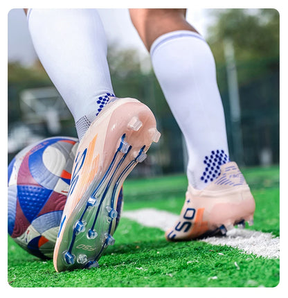 Nouvelles chaussures de football pour hommes, chaussures de football sur gazon, ultralégères, confortables, crampons d'intérieur antidérapants, crampons FG pour terrain synthétique, futsal, adulte, antidérapantes
