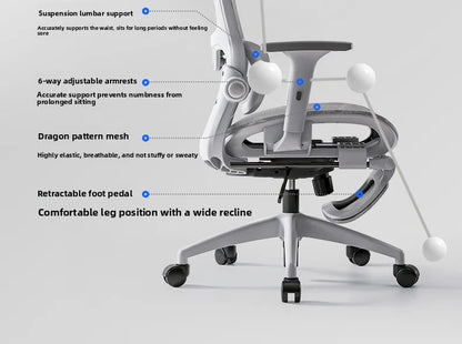 Multi-functional Chair Office Chair Computer Chair Recliner Chair Nap Ergonomic Chair Swivel Chair E-sports Chair