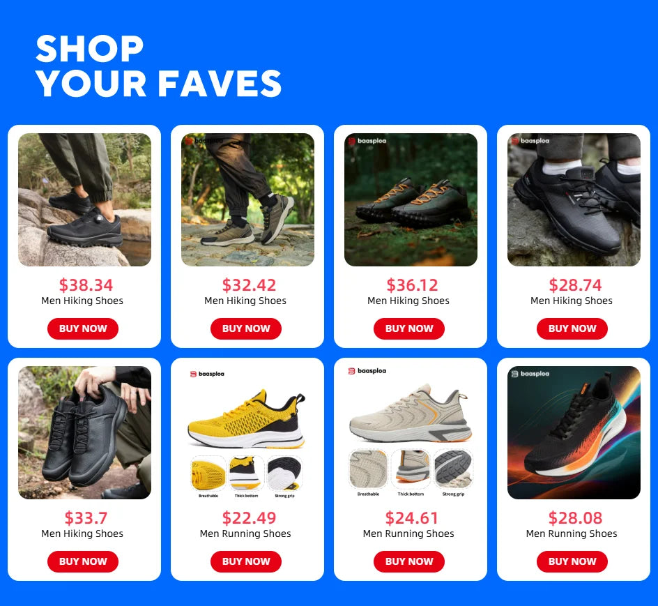 Chaussures de course pour homme Baasploa : baskets décontractées, légères, en mesh respirant, pour homme, d'extérieur, antidérapantes et résistantes à l'usure