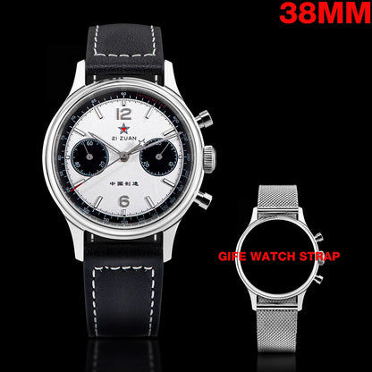 1963 Panda Pilot Chronograph Watch Men 40mm Air Force Sapphire Senior ST1901 Mechanical Wristwatches Retro Clock Men's Watch