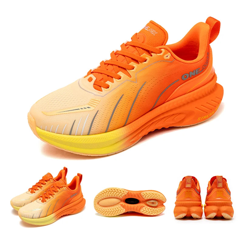 ONEMIX Nuove scarpe da corsa ammortizzate da uomo, adatte a corridori esperti, con lacci, sportive, da donna, antiscivolo, da esterno, da atletica, sneakers da uomo