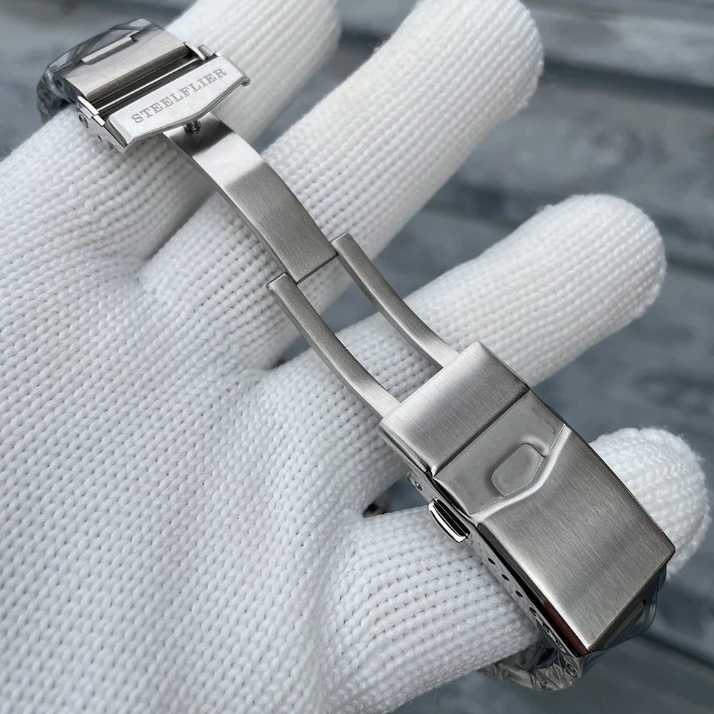 Reloj de pulsera mecánico STEELFLIER Official SF792 GMT con movimiento NH34, luminiscencia Super BGW9 C3, impermeable 200M, reloj de buceo de lujo para hombre