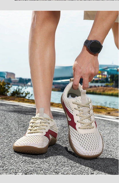 Men's Wide-Design Anti-Slip Casual Shoes Hiking Shoes Barefoot Loafers Multiple Colors Available Breathable Mesh Men's Footwear