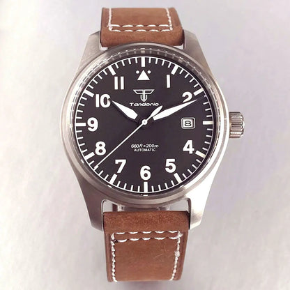 39mm Pilot Aviator Diving Watches Miyota8215 Automatic Mechanical Watch for Men 20BAR Waterproof Sapphire Crystal 316L Steel