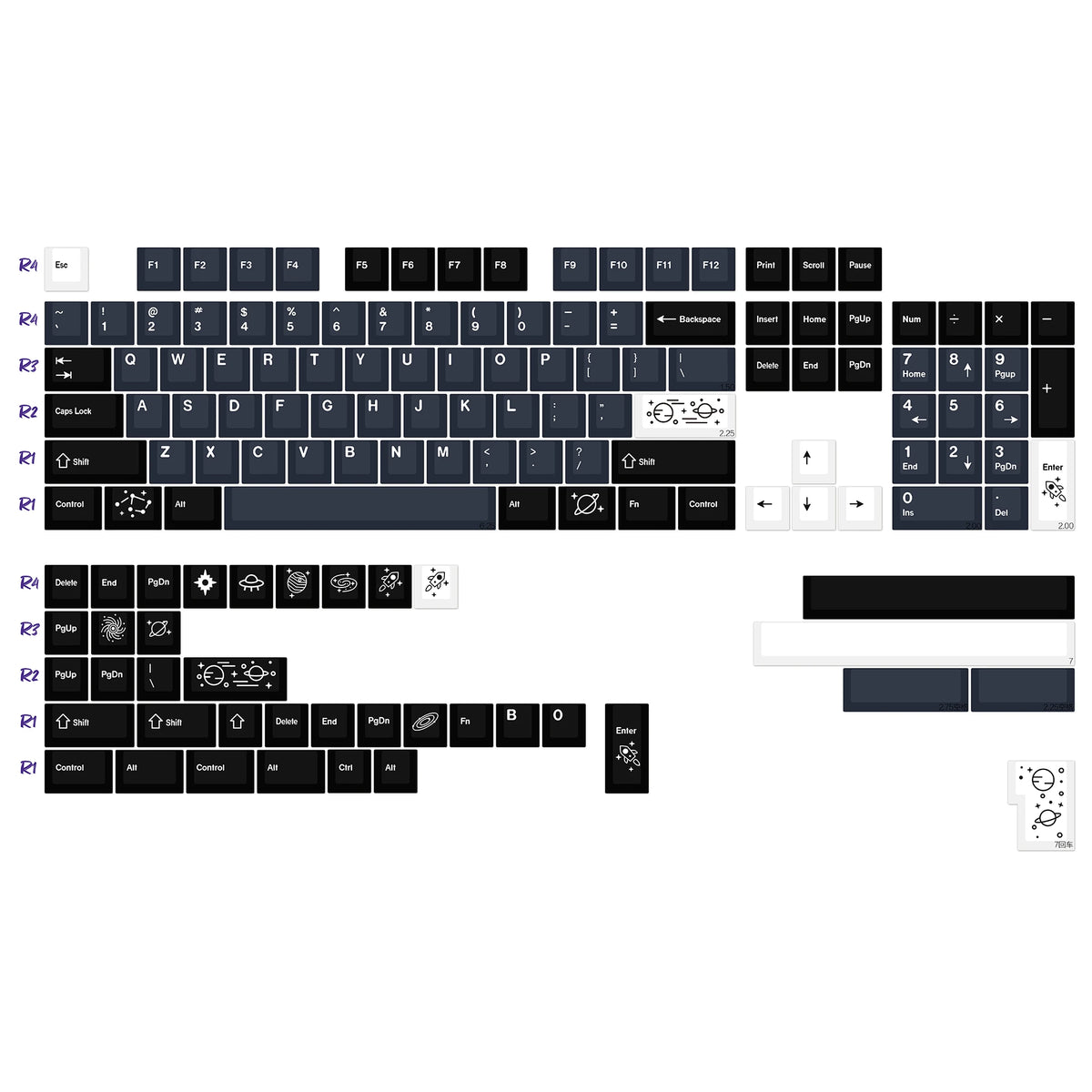 KBDiy GMK Red Dragon Keycaps PBT 143 Keys Set Retro Alice ISO Cherry Profile KeyCap For Custom DIY 60 Mechanical Keyboard Gaming