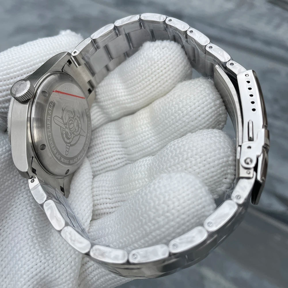 Reloj de pulsera mecánico STEELFLIER Official SF792 GMT con movimiento NH34, luminiscencia Super BGW9 C3, impermeable 200M, reloj de buceo de lujo para hombre