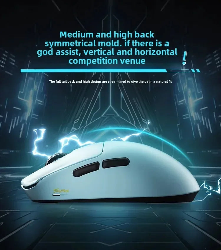 SCYROX V6 Wireless Gaming Mouse with PAW3950 Sensor, 8KHz Polling Rate, 24,600 DPI, 40g Ultra-Light Esports Mouse with 8K Receiver