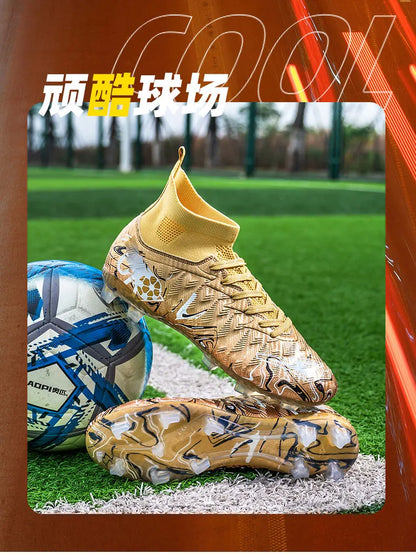 Men Professional Football Shoes Society Cleats Soccer Shoes Original Indoor Football Field Boots Grass Training TF/FG Sneaker
