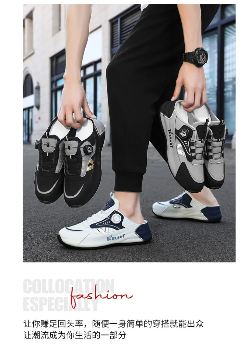 Platform Sneakers with Breathable Trendy Mesh for Summer, New Men's Sports and Leisure Shoes in Large Sizes 39-48