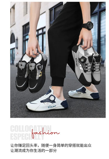 Platform Sneakers with Breathable Trendy Mesh for Summer, New Men's Sports and Leisure Shoes in Large Sizes 39-48