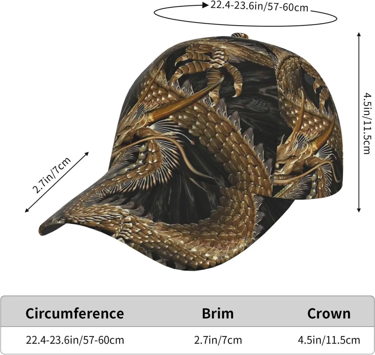 Καπέλο Dragon Snapback για άνδρες, καπέλα μπέιζμπολ, ανδρικό καπέλο ηλίου, ρυθμιζόμενο καπέλο Trucker για γυναίκες και άνδρες