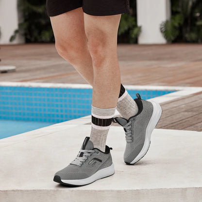 FitVille Mens Sport Running Shoes Breathable Lightweight Sneakers for Swollen Feet Wide Shoes Athletic Training Footwear