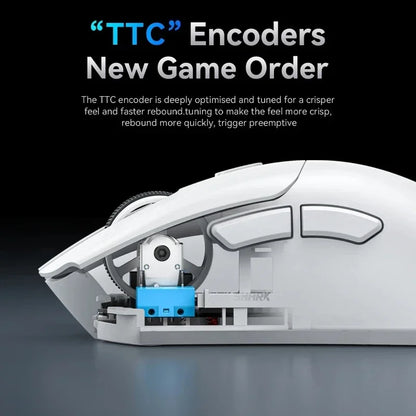 ATTACK SHARK R1 2.4G USB Wireless Bluetooth Gaming Mouse 18K DPI PAW3311 Tri-Mode Connectivity 59g Lightweight For PC Laptop Mac