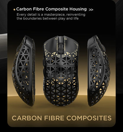 ATTACK SHARK R5 Tri-mode Ultra Wireless Gaming Mouse Carbon Fiber 8K, PAW3950MAX, 8000Hz Wireless Polling Rate, DPI up to 42000