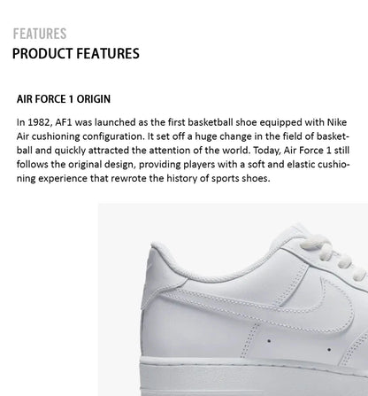 Zapatillas Nike originales para hombre y mujer, nuevas AIR FORCE 1, zapatillas de skate clásicas de moda, AF1 casuales DD8959-100