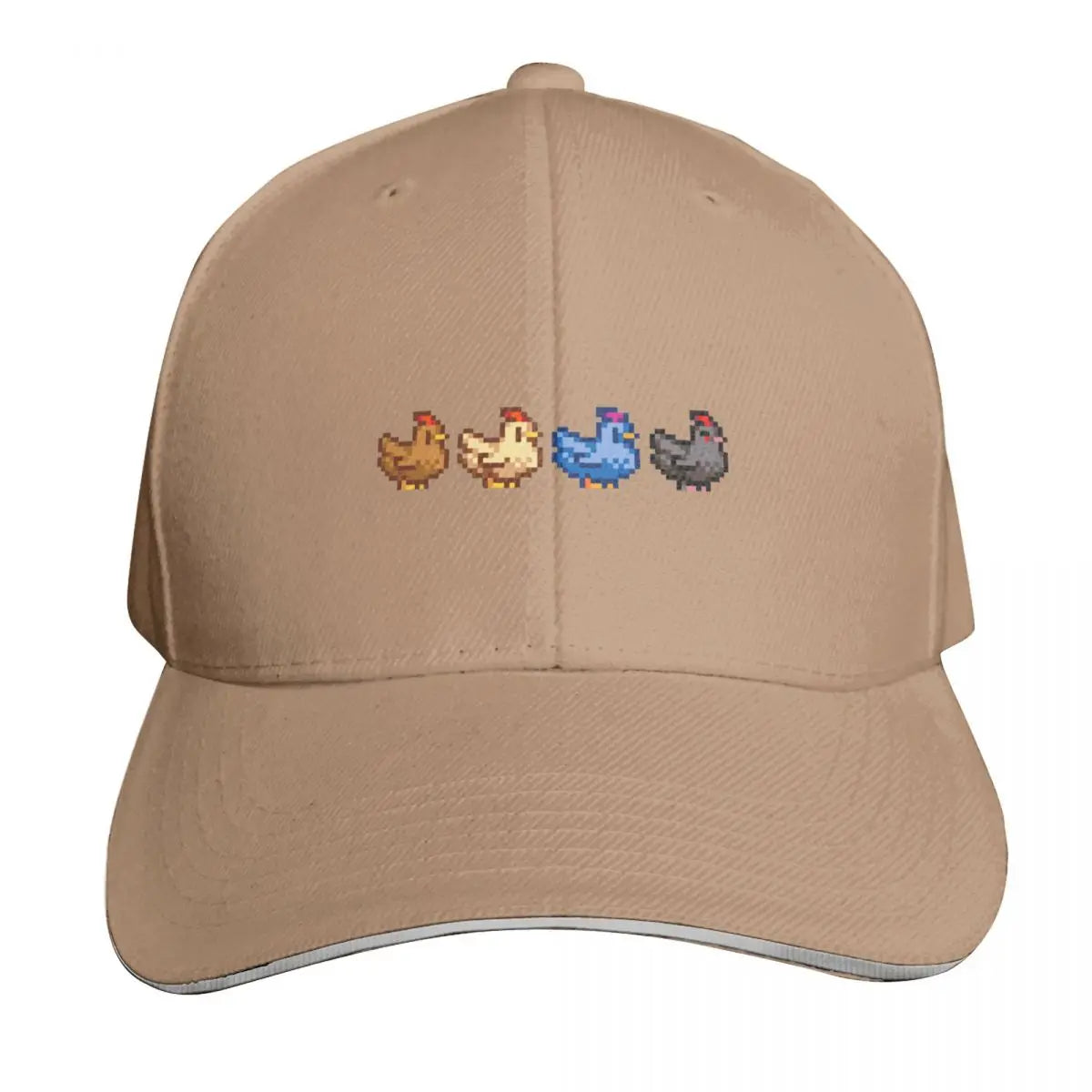 4 Chickens Stardew Valley Baseball Cap Fashion Beach Hat men Hood foam party Hat Hats For Men Women's