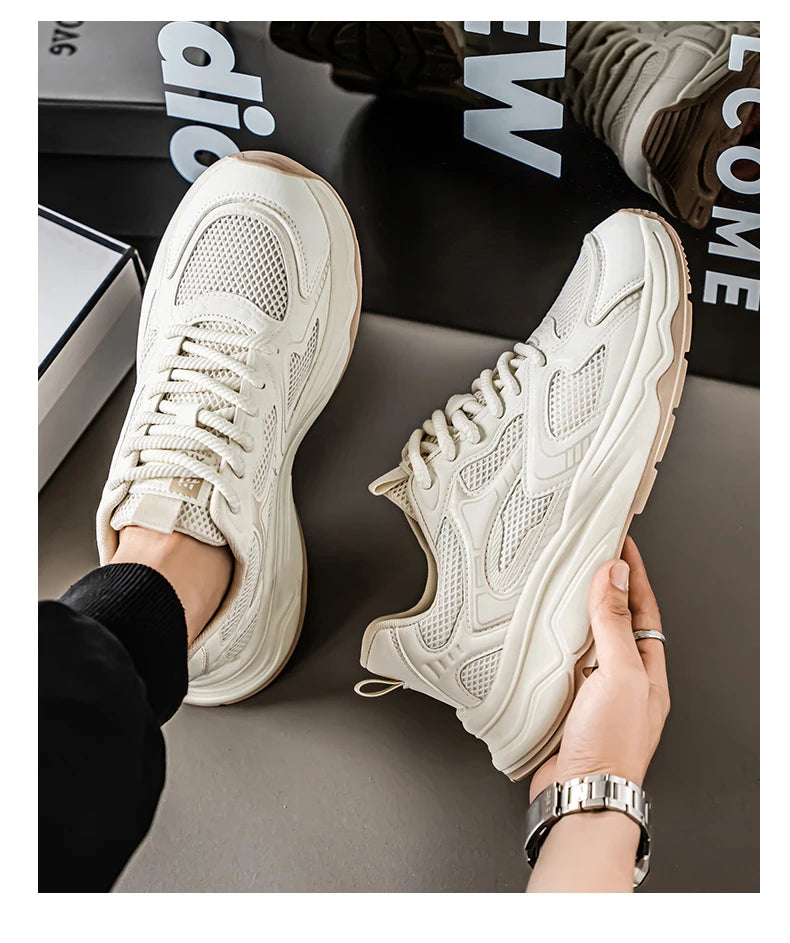 Zapatillas casuales rápidas para hombre, primavera/verano, suela blanda antideslizante, transpirables, para running al aire libre, moda juvenil, zapatillas deportivas Joker