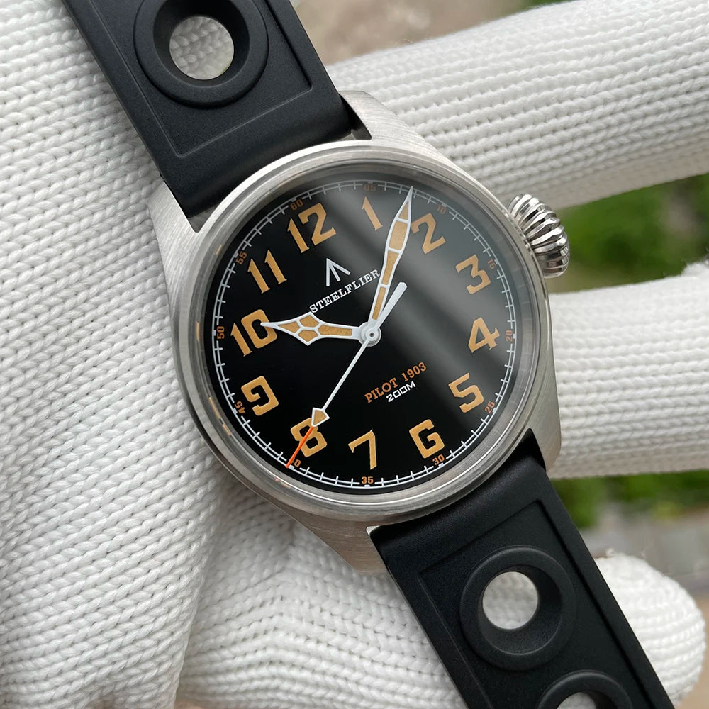 STEELFLIER Officieel SF740V Nieuw quartz-polshorloge Super C3 Lichtgevend 200 m waterdicht VH31 Mute-uurwerk Herenmode Zakelijk horloge