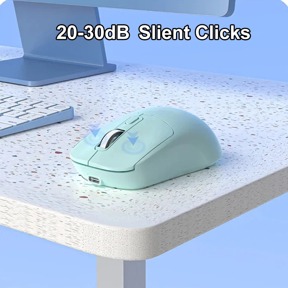 Bluetooth 5.4 Mouse 2.4G Wireless Mouse Dual Mode Silent Mouse Rechargeable Gaming Mouse for PC Computer Laptop Macbook