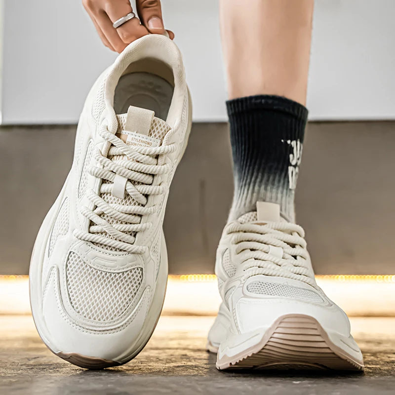 Zapatillas casuales rápidas para hombre, primavera/verano, suela blanda antideslizante, transpirables, para running al aire libre, moda juvenil, zapatillas deportivas Joker