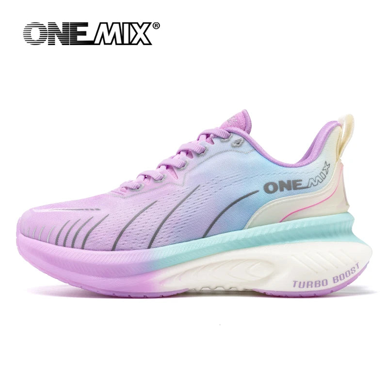 ONEMIX Νέα Παπούτσια Τρεξίματος με Αντικραδασμική Προστασία για Άνδρες, Κατάλληλα για Βαρείς Δρομείς, Δέσιμο με Κορδόνια, Αθλητικά Γυναικεία, Αντιολισθητικά Outdoor Sneakers για Άνδρες
