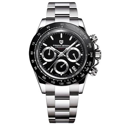 Montre pour homme PAGANI DESIGN – Modèle à cadrans colorés, montre-bracelet à quartz de luxe, chronographe équipé d'un mouvement