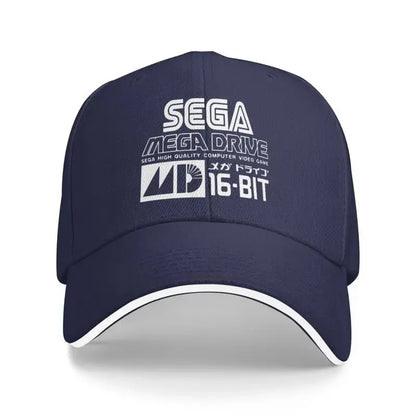 Sega Mega Drive Genesis Japanese Vinyl Baseball Cap Outdoor Sun Hat Sandwich Hat Men Summer Fishing Balaclava Golf Caps