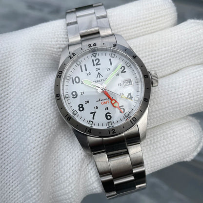 Reloj de pulsera mecánico STEELFLIER Official SF792 GMT con movimiento NH34, luminiscencia Super BGW9 C3, impermeable 200M, reloj de buceo de lujo para hombre