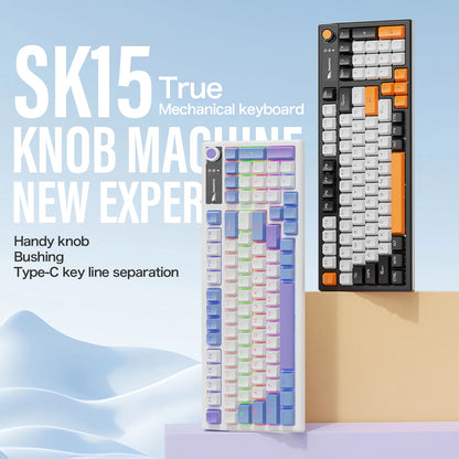 SMAILWOLF SK15 Laptop Gaming Wired Mechanical Keyboard Full Key Rollover Customized in Spanish