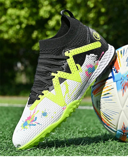 Chaussures de Football pour hommes, chaussures de sport professionnelles, ongles longs FG, crampons de sport de plein air, chaussures d'entraînement antidérapantes