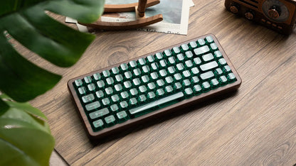 Womier WD75 QMK/VIA Gaming-Tastatur aus Holz, 8000mAh, kabellose mechanische Custom-RGB-Tastatur mit Tri-Mode und Hot-Swap-Funktion