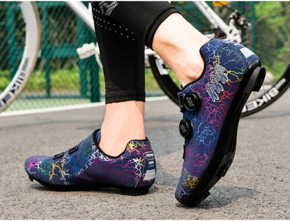 2025 Cycling Sports Shoes MTB and Cleats Men's Sports Speed Cycling Shoes Women's Mountain Racing Flat SPD Road Cycling Shoes