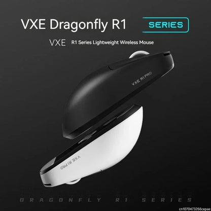 Mouse wireless VXE Dragonfly R1 Pro cu senzor Paw3395, Nordic 52840, 2khz, Smart Speed X, latență redusă, pentru birou, gamer și PC gaming