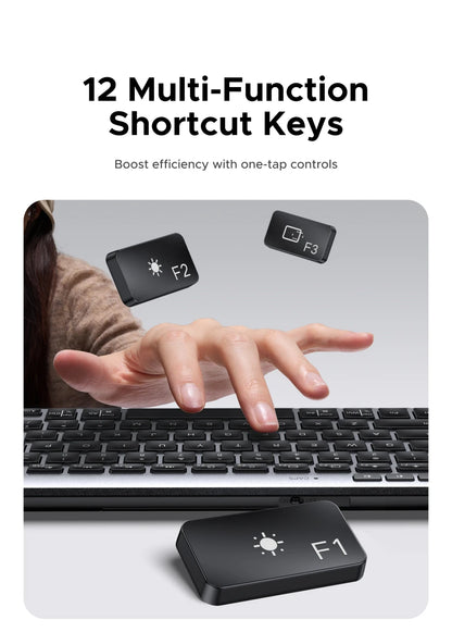 UGREEN Keyboard Wireless Bluetooth 5.3 2.4G Russian/EN 78 Keycaps For MacBook iPad PC Tablet  Scissor Foot Structure