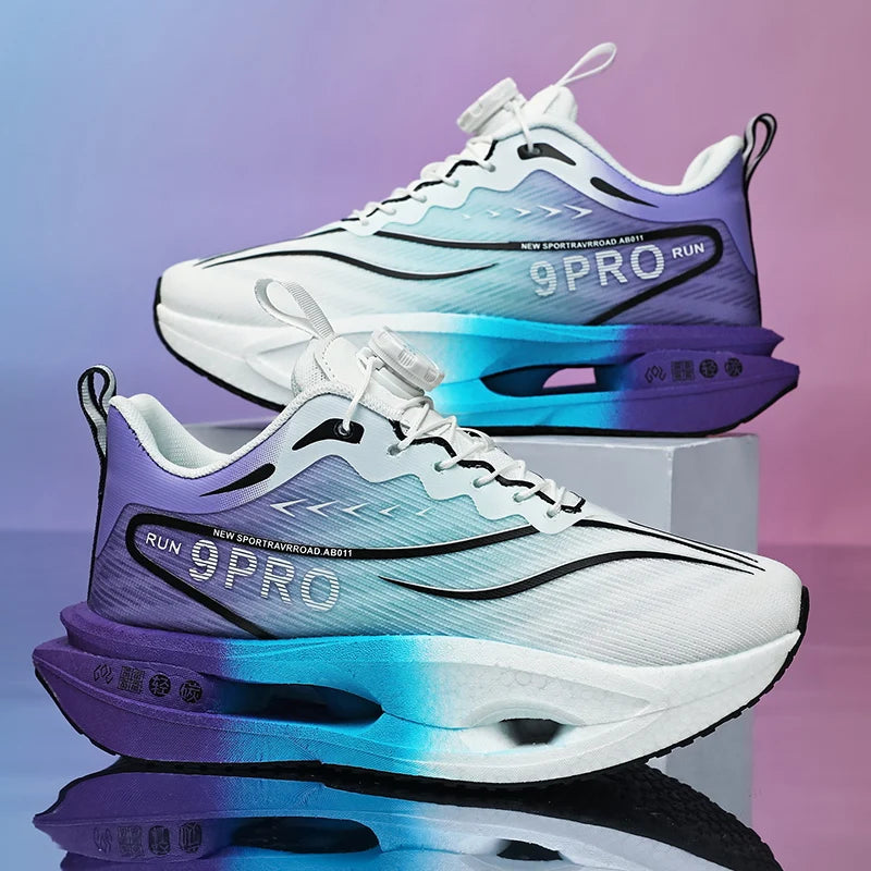 New Men's and Women's Running Shoes Breathable Racing Sports Shoes Carbon Cushion Lightweight Men's Jogging Training Shoes