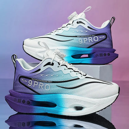 New Men's and Women's Running Shoes Breathable Racing Sports Shoes Carbon Cushion Lightweight Men's Jogging Training Shoes