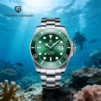 PAGANI DESIGN New Men Mechanical Wristwatch Luxury Ceramic Bezel Automatic Watch Sapphire Glass Watch for Men Relogio Masculino