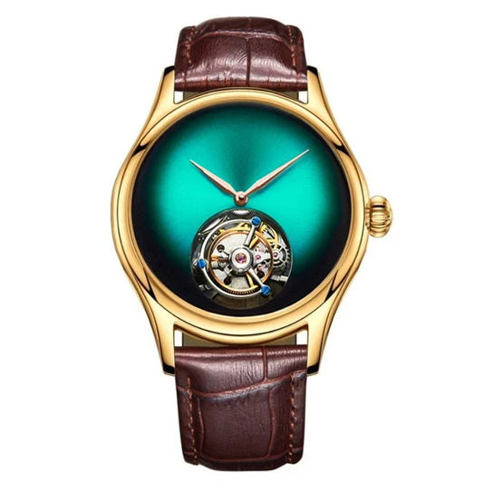 Orologio AESOP Flying Tourbillon Skeleton da uomo, meccanico, impermeabile, movimento di lusso Top Brand, acciaio inossidabile, 2025
