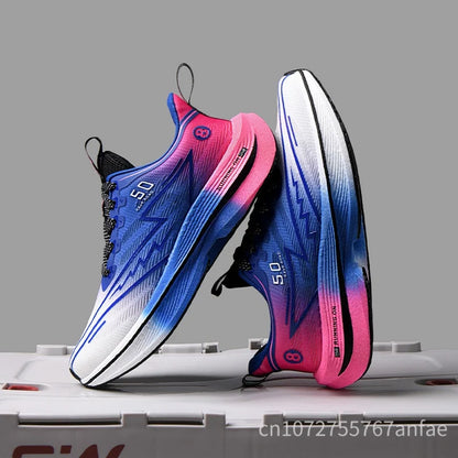 Men's Running Shoes Carbon Board Light Ultra Cushion Breathable Marathon Shock Absorption Support Sneaker Woman Comfy Sport Shoe