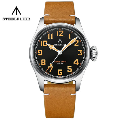 STEELFLIER Officieel SF740V Nieuw quartz-polshorloge Super C3 Lichtgevend 200 m waterdicht VH31 Mute-uurwerk Herenmode Zakelijk horloge